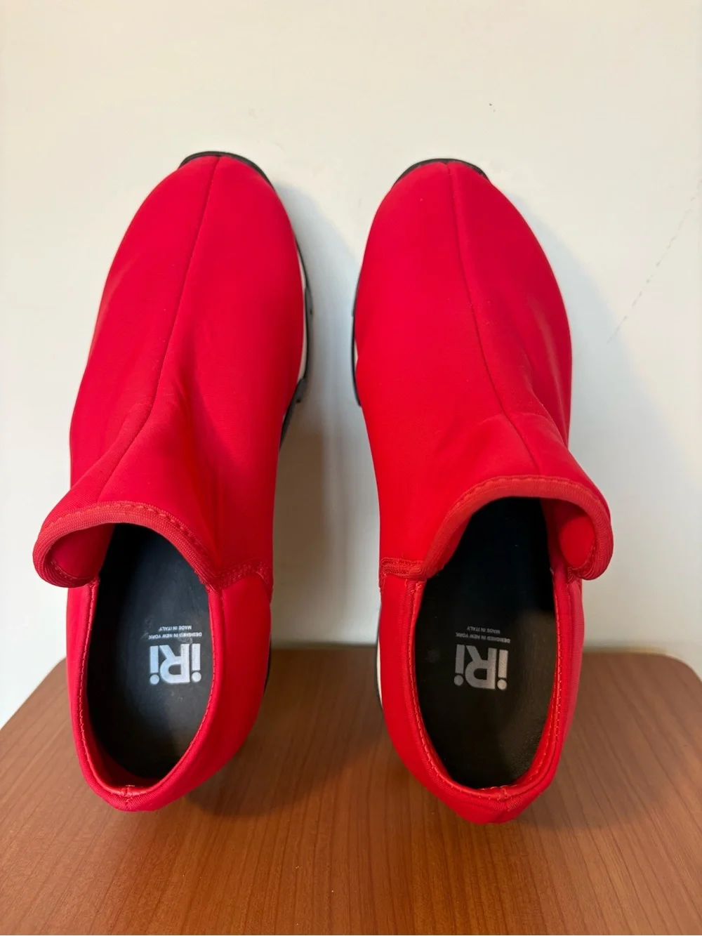 iRi WES I Red Low Top Neoprene Sneakers